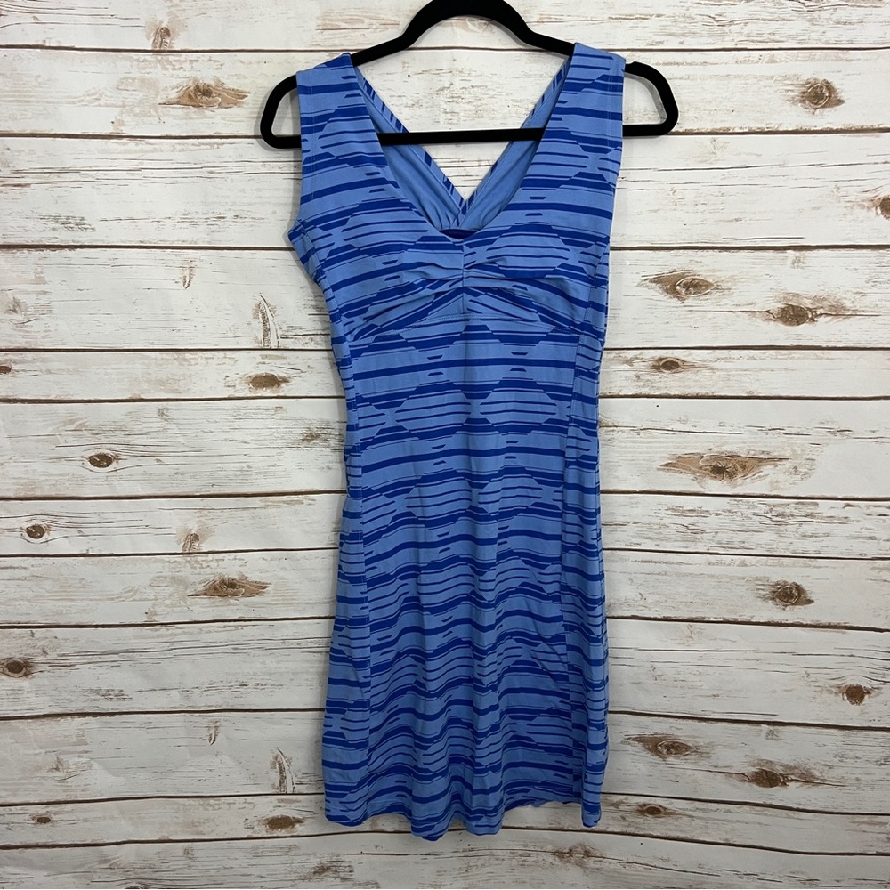 Mountain Hardwear Blue Patterned Active Athletic … - image 1